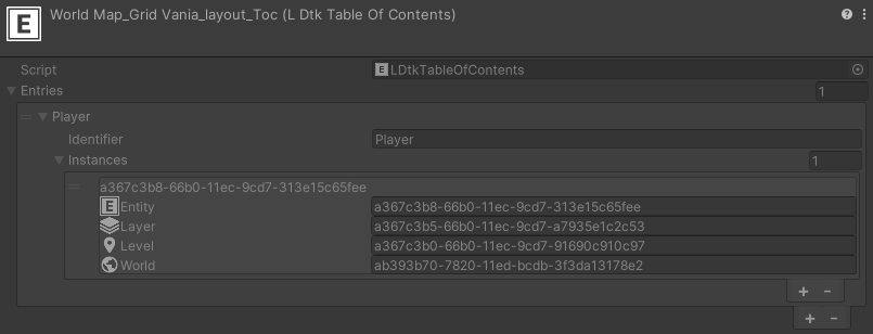 Table Of Contents Unity